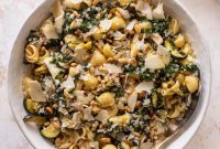 Caramelized Zucchini Pasta Salad with Lemon and Parmesan