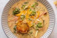 Creamy Broccoli and Cheddar Orzo Soup Recipe