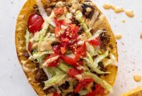 Cheeseburger Stuffed Spaghetti Squash Bowl