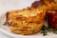 Dauphinoise Potatoes with Gruyère and Fontina Cheese