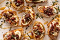 Crispy Pancetta & Date Whipped Ricotta Crostini Recipe