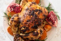 Whole Roasted Christmas Chicken with Orange Herb Butter Recipe