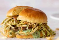 Green Goddess Turkey Burgers with Herb Yogurt Sauce