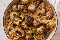 Garlic Butter Chicken Meatballs with Noodles: One-Pan Comfort Meal