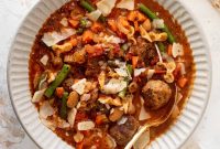 Mini Meatball Minestrone Soup Recipe for Comforting Weeknight Meals