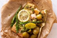 Spring Salmon and New Potato Parchment Packets Recipe