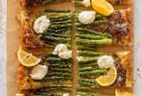 Lemon Ricotta & Pesto Asparagus Tart Recipe