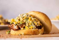 Chili-Lime Grilled Chicken Sandwiches with Street Corn Salad