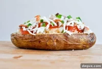 Pizza-Stuffed Baked Potatoes: Cheesy Pepperoni Potato Boats