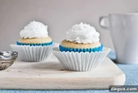 One-Bowl Vanilla Cupcakes Recipe for Two Servings