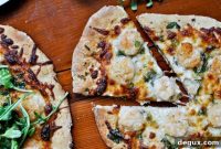 Crispy Shrimp Pizza Recipe — Garlic Butter Shrimp on Thin Crust
