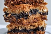 Triple-Layer Chocolate Chip Cookie, Fudge Brownie & Peanut Butter Blondie Bars