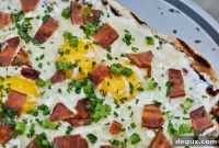 Grilled Breakfast Pizza Recipe: Crispy Crust with Eggs & Bacon