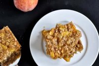Brown Butter Peach Crumble Bars Recipe — Sweet Summer Dessert