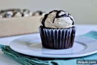 Peanut Butter Stuffed Hot Fudge Cupcakes — Twice the Indulgence