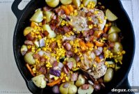 Late-Summer Chicken Skillet with Fresh Veggies & Herbs