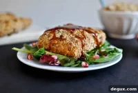 Pomegranate-Glazed Salmon with Roasted Almond Crust