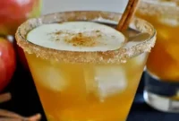 Apple Cider Margarita Recipe: Fall Cocktail with Cinnamon Rim