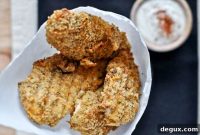 Cheddar-Crusted Chicken Fingers — Crispy Baked Recipe