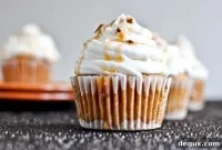 Sweet Potato Cupcakes with Marshmallow Frosting