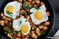 Day-After Thanksgiving Breakfast Hash with Cheddar Mashed Potato Pancakes