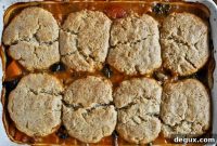 Minestrone Pot Pie with Whole-Wheat Parmesan Biscuits