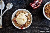 Pomegranate and Pear Crumble Cups Recipe