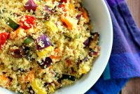 Roasted Vegetable Couscous Recipe with Lemon and Herbs