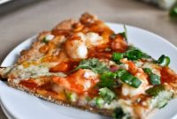 Whole Wheat BBQ Shrimp Flatbreads with Tangy Slaw
