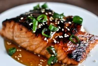 Toasted Sesame Ginger Salmon Recipe — Crispy Glazed Fillets