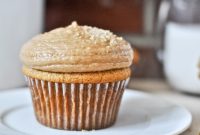 Brown Sugar Cupcakes with Peanut Butter Brown-Sugar Frosting