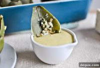 Herb-Roasted Gorgonzola Artichokes with Parmesan Hollandaise
