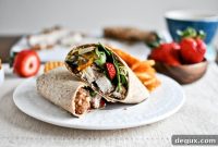 Pecan-Crusted Chicken Wraps with Strawberry Honey Mustard Dressing