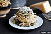 Creamy Portobello and Leek Carbonara Recipe
