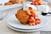 Sweet Corn Fritters with Jalapeño Whipped Cream Dip