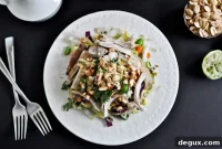 Thai Crunch Chicken Salad with Peanut Dressing