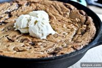 Skillet Dark Chocolate Chunk Cookie Recipe