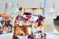 Grilled Fontina & Blackberry-Basil Smash Sandwiches