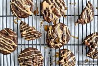 Chewy Milk Chocolate Chunk Cookies with Peanut Butter Drizzle