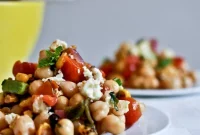 Summery Roasted Chickpea Salad with Lemon-Herb Dressing