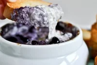 Warm Blueberry Cheddar Dip with Toasted Artisan Bread