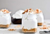 No-Bake Coconut Cream Cheesecake with Goat Cheese Swirl