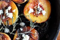 Sugar-Roasted Peaches with Cinnamon and Honey Glaze