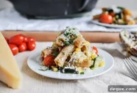 Brown Butter Vegetable Pasta Skillet with Garden Veggies