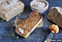 Whole Wheat Pumpkin Spice English Muffin Bread with Brown Sugar Cinnamon Butter