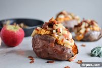 Apple and Bacon Stuffed Sweet Potatoes Recipe for Fall Meals