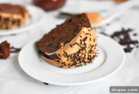 Decadent Chocolate Fudge Cake with Peanut Butter Swirl