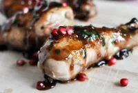 Sticky Pomegranate-Glazed Chicken With Citrus and Herbs
