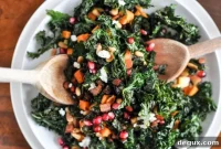 Crispy Kale Salad with Parmesan and Lemon Vinaigrette