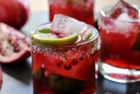 Pomegranate Margarita Recipe: Sparkling Cocktail with Lime